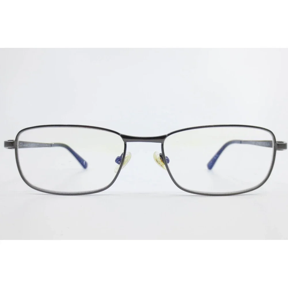 G Sport by Gargoyles Contract Gunmetal Rectangular Eyeglass Frames 55-17-145 GUN